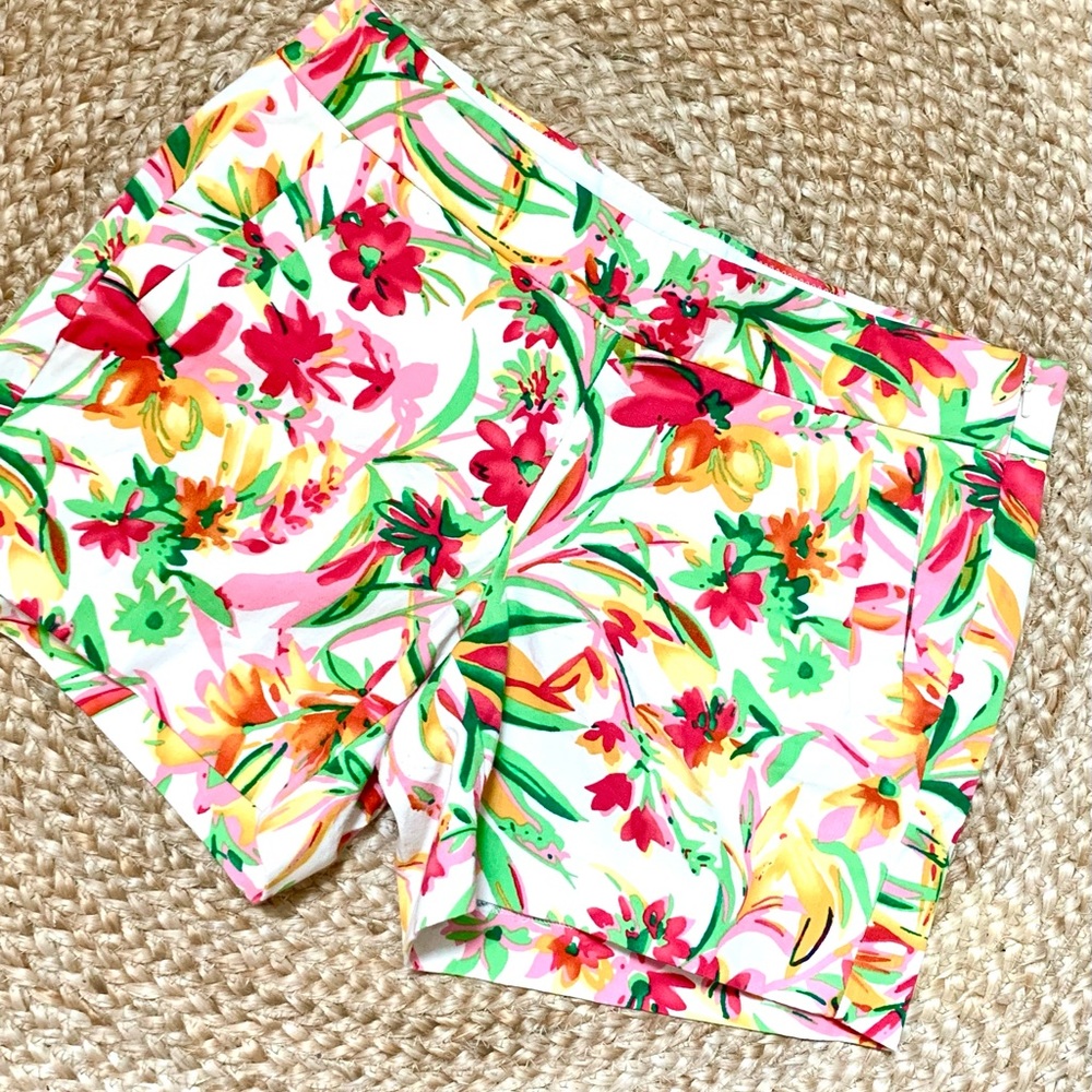 NWOT Gorgeous J. Crew Floral Shorts, Size 4
